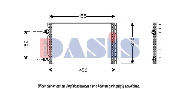 AKS DASIS Конденсатор, кондиционер 546190N